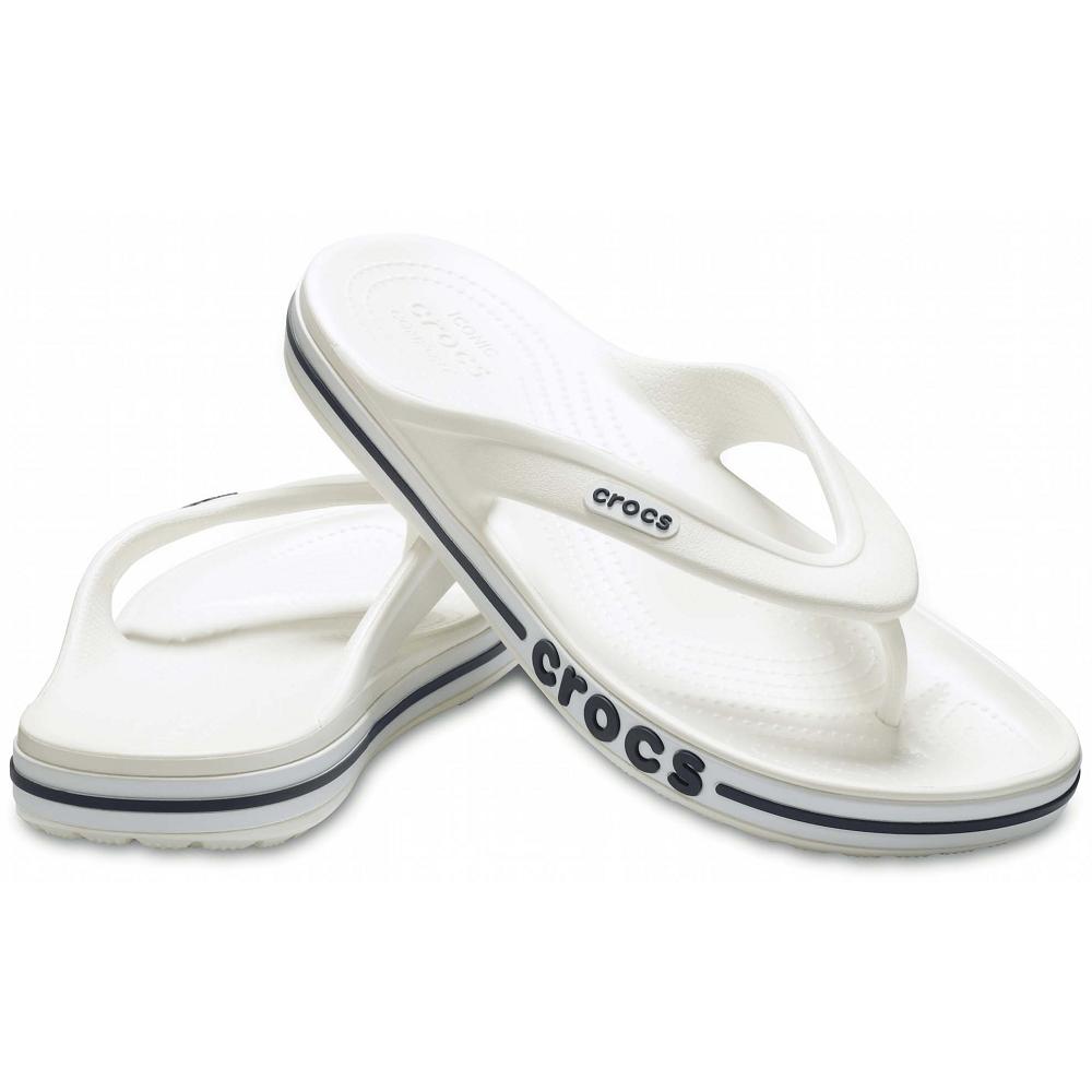 White Women's Crocs Bayaband Flip Flops | NZ 0176ZUTG